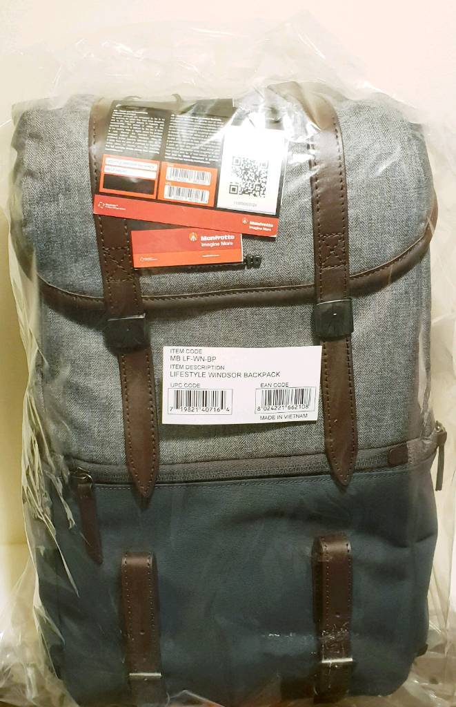 manfrotto windsor camera and laptop backpack